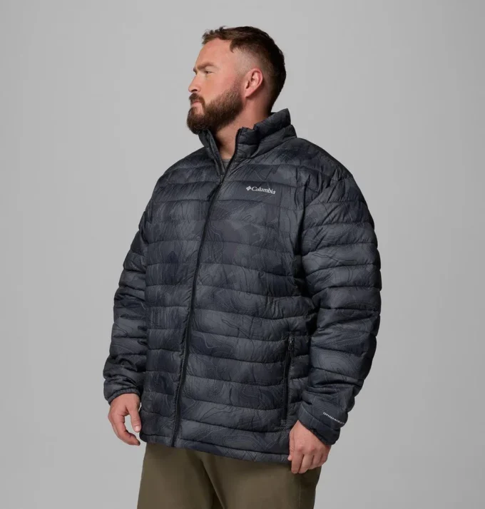 Chaqueta estampada Powder Lite™ II para hombre – Talla grande Chaqueta estampada Powder Lite™ II para hombre – Talla grande
