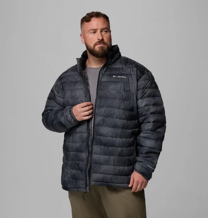 Chaqueta estampada Powder Lite™ II para hombre – Talla grande Chaqueta estampada Powder Lite™ II para hombre – Talla grande