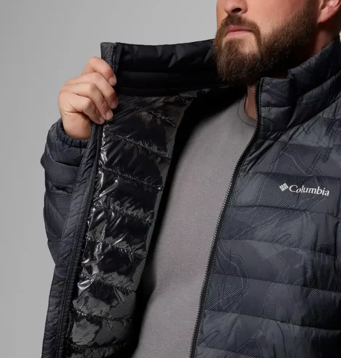 Chaqueta estampada Powder Lite™ II para hombre – Talla grande Chaqueta estampada Powder Lite™ II para hombre – Talla grande