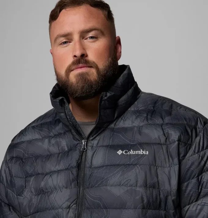 Chaqueta estampada Powder Lite™ II para hombre – Talla grande Chaqueta estampada Powder Lite™ II para hombre – Talla grande