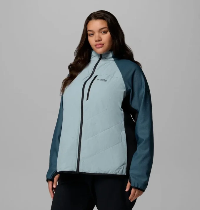 Chaqueta híbrida Arctic Crest™ con cremallera completa para mujer – Tallas grandes Chaqueta híbrida Arctic Crest™ con cremallera completa para mujer – Tallas grandes