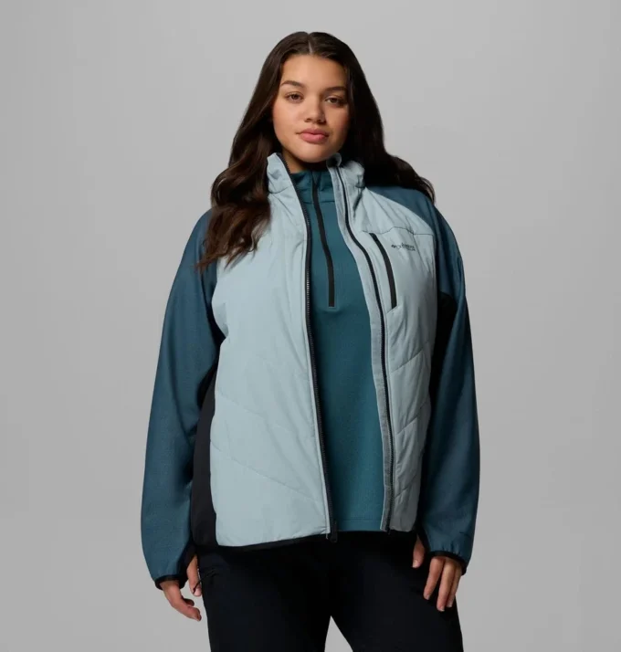 Chaqueta híbrida Arctic Crest™ con cremallera completa para mujer – Tallas grandes Chaqueta híbrida Arctic Crest™ con cremallera completa para mujer – Tallas grandes