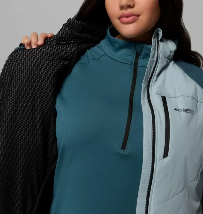 Chaqueta híbrida Arctic Crest™ con cremallera completa para mujer – Tallas grandes Chaqueta híbrida Arctic Crest™ con cremallera completa para mujer – Tallas grandes