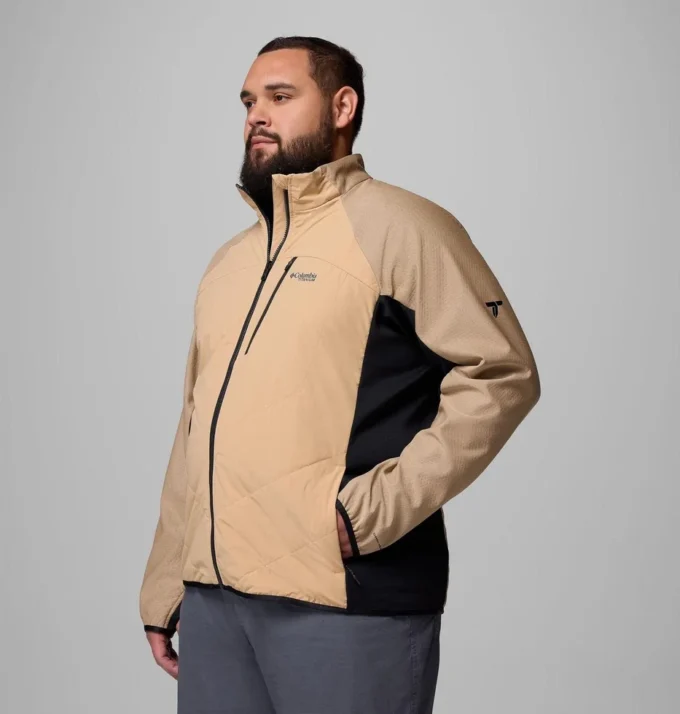 Chaqueta híbrida con cremallera completa Arctic Crest™ para hombre – Talla grande
