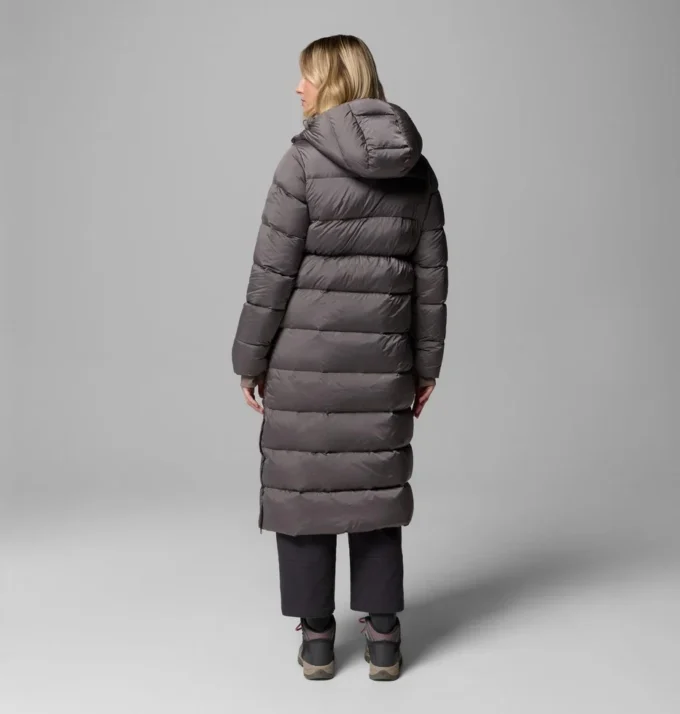 Chaqueta larga con capucha Amaze Puff™ para mujer
