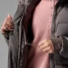 Chaqueta larga con capucha Amaze Puff™ para mujer