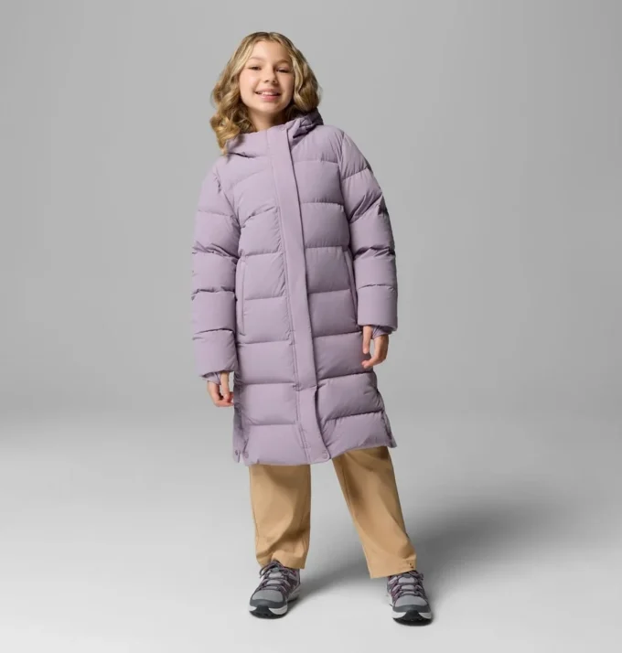 Chaqueta larga con capucha Amaze Puff™ para niña