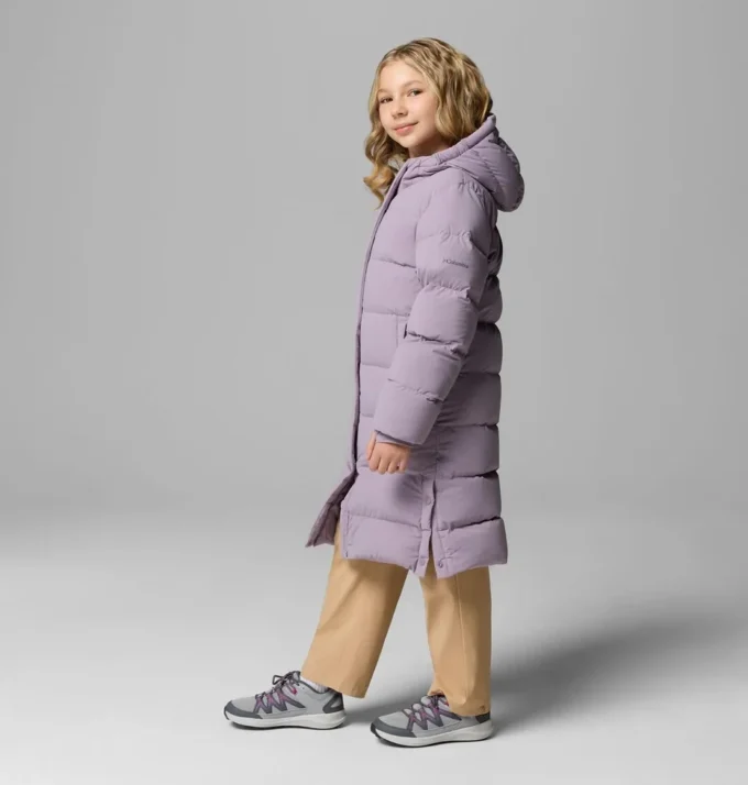 Chaqueta larga con capucha Amaze Puff™ para niña