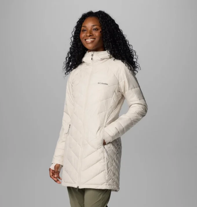 Chaqueta larga con capucha Heavenly™