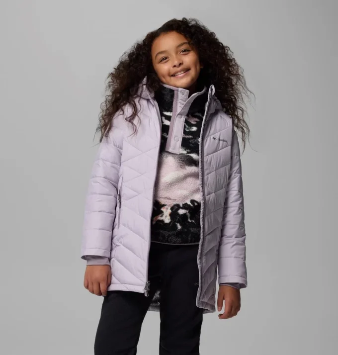 Chaqueta larga con capucha Heavenly™ II para niña