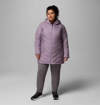 Chaqueta larga con capucha Heavenly™ para mujer – Talla grande