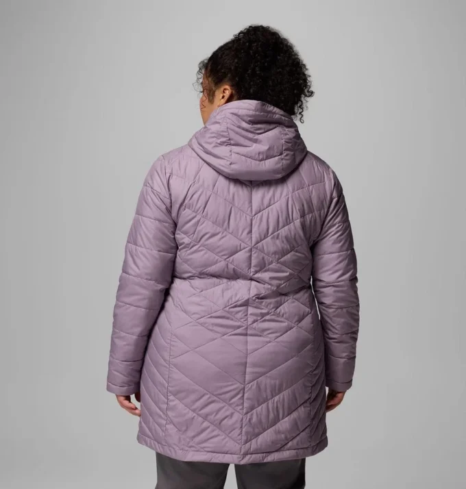 Chaqueta larga con capucha Heavenly™ para mujer – Talla grande
