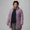 Chaqueta larga con capucha Heavenly™ para mujer – Talla grande