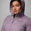 Chaqueta larga con capucha Heavenly™ para mujer – Talla grande