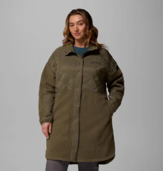 Chaqueta larga de forro polar Cloud Point™ para mujer – Talla grande