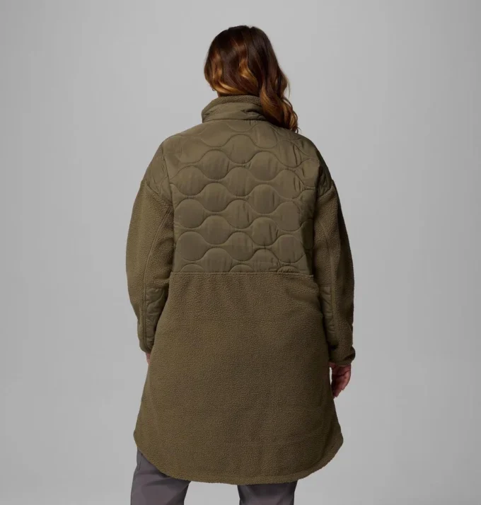 Chaqueta larga de forro polar Cloud Point™ para mujer – Talla grande
