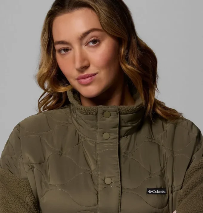 Chaqueta larga de forro polar Cloud Point™ para mujer – Talla grande