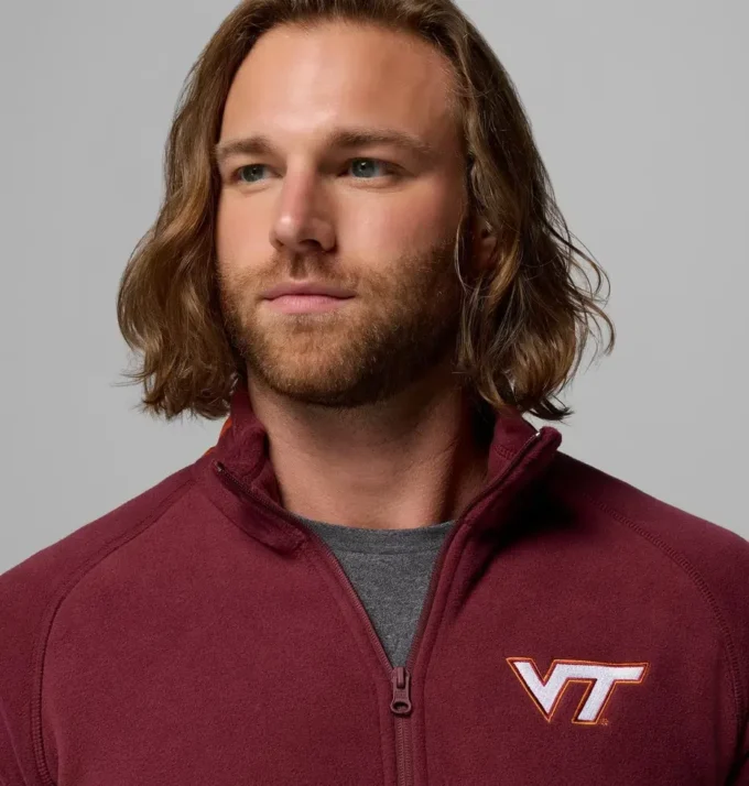 Chaqueta polar Collegiate Flanker™ IV para hombre – Tall – Virginia Tech