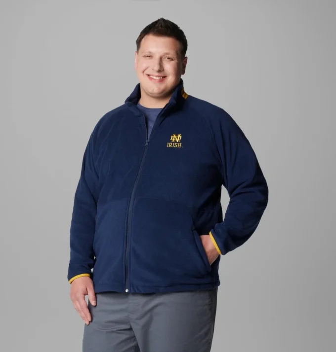 Chaqueta polar Collegiate Flanker™ IV para hombre – Talla grande – Notre Dame