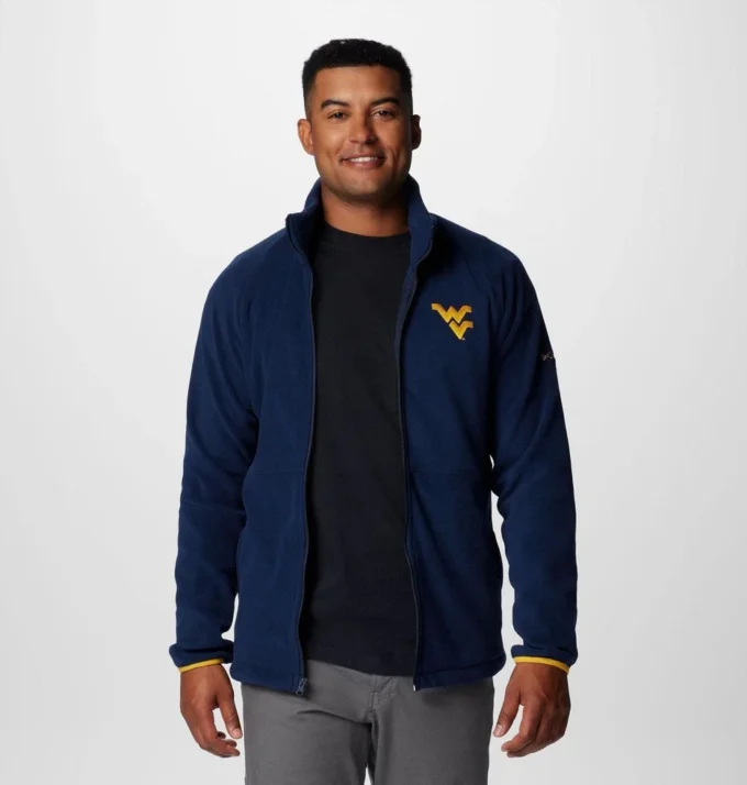 Chaqueta polar Collegiate Flanker™ IV para hombre – West Virginia – Tall