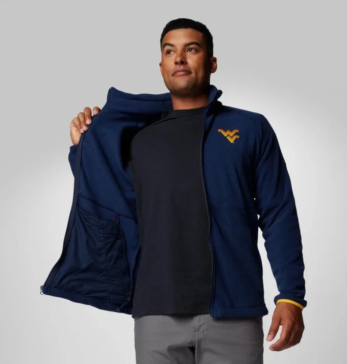 Chaqueta polar Collegiate Flanker™ IV para hombre – West Virginia – Tall