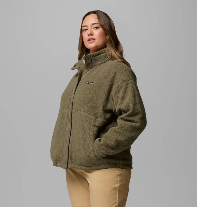 Chaqueta polar con botones a presión Cloud Point™ para mujer – Tallas grandes Chaqueta polar con botones a presión Cloud Point™ para mujer – Tallas grandes