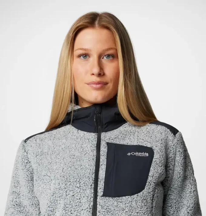 Chaqueta polar con cremallera completa Arctic Crest™ Sherpa para mujer