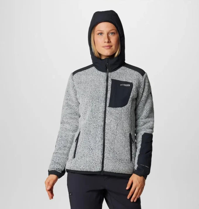 Chaqueta polar con cremallera completa Arctic Crest™ Sherpa para mujer
