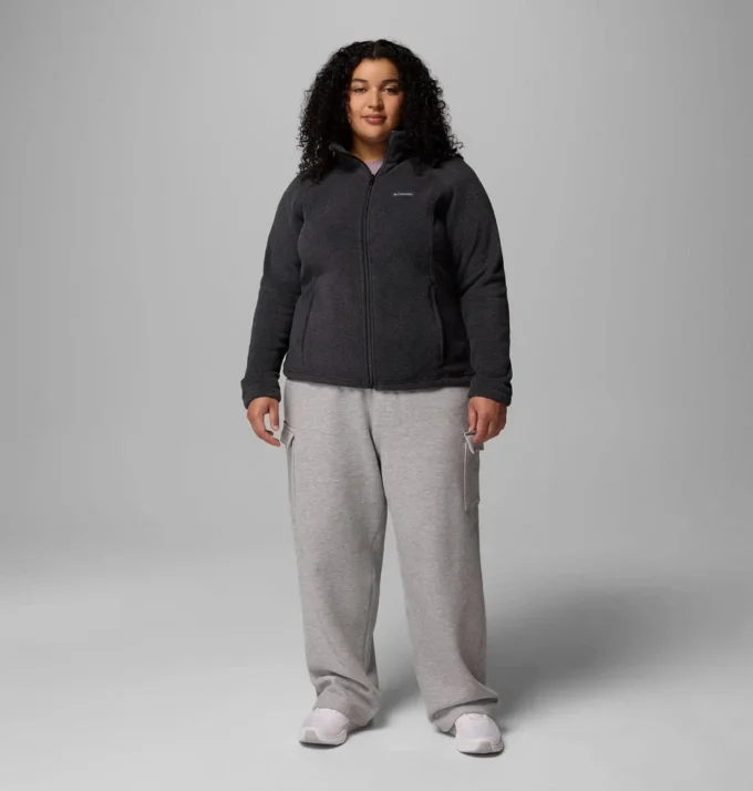 Chaqueta polar con cremallera completa Benton Springs™ para mujer – Talla grande
