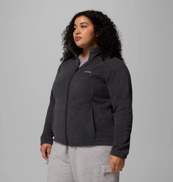 Chaqueta polar con cremallera completa Benton Springs™ para mujer – Talla grande