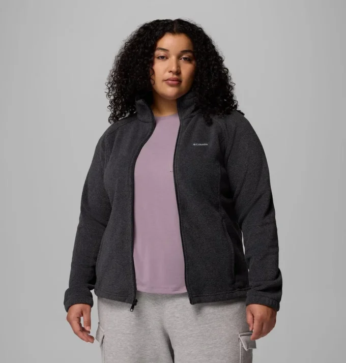 Chaqueta polar con cremallera completa Benton Springs™ para mujer – Talla grande