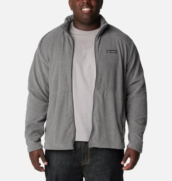 Chaqueta polar con cremallera completa Castle Dale™ para hombre – Talla grande