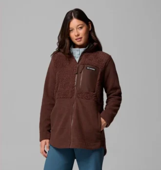 Chaqueta polar con cremallera completa Columbia Lodge™ Sherpa para mujer