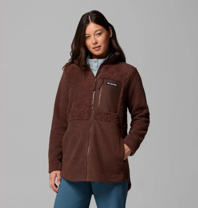 Chaqueta polar con cremallera completa Columbia Lodge™ Sherpa para mujer