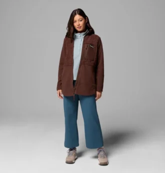 Chaqueta polar con cremallera completa Columbia Lodge™ Sherpa para mujer