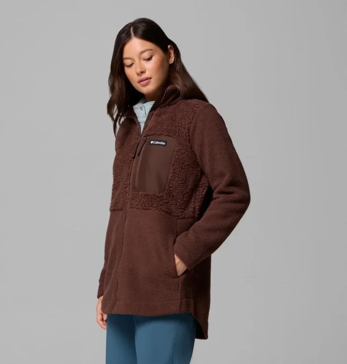 Chaqueta polar con cremallera completa Columbia Lodge™ Sherpa para mujer
