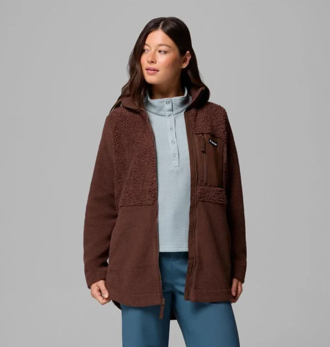 Chaqueta polar con cremallera completa Columbia Lodge™ Sherpa para mujer