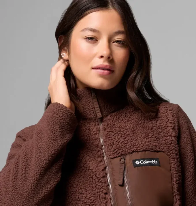 Chaqueta polar con cremallera completa Columbia Lodge™ Sherpa para mujer