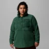 Chaqueta polar con cremallera completa Columbia Lodge™ Sherpa para mujer – Talla grande