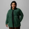 Chaqueta polar con cremallera completa Columbia Lodge™ Sherpa para mujer – Talla grande