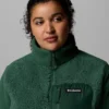 Chaqueta polar con cremallera completa Columbia Lodge™ Sherpa para mujer – Talla grande