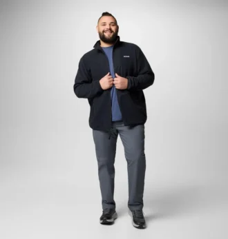 Chaqueta polar con cremallera completa Sequoia Grove™ para hombre – Talla grande