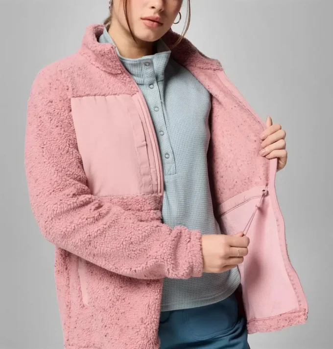 Chaqueta polar con cremallera completa Stellar Path™ para mujer