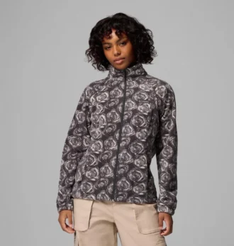 Chaqueta polar con cremallera completa y estampado Benton Springs™ para mujer