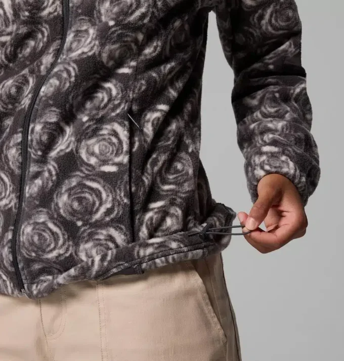 Chaqueta polar con cremallera completa y estampado Benton Springs™ para mujer