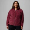 Chaqueta polar con estampado Benton Springs™ y cremallera completa para mujer – Talla grande