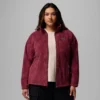 Chaqueta polar con estampado Benton Springs™ y cremallera completa para mujer – Talla grande