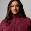 Chaqueta polar con estampado Benton Springs™ y cremallera completa para mujer – Talla grande