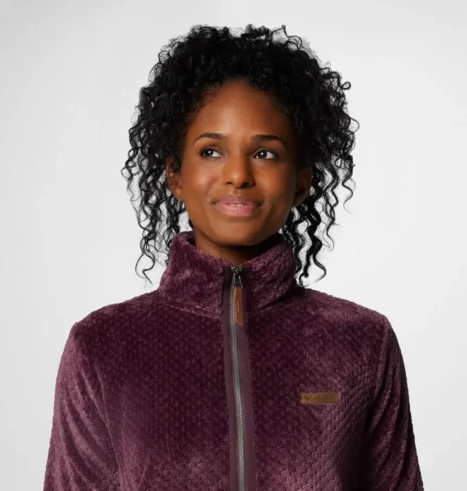 Chaqueta polar larga con cremallera completa Fire Side™ para mujer