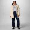 Chaqueta polar larga con cremallera completa Fire Side™ para mujer – Talla grande